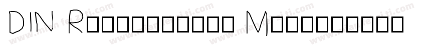 DIN Rundschrift Mitt字体转换